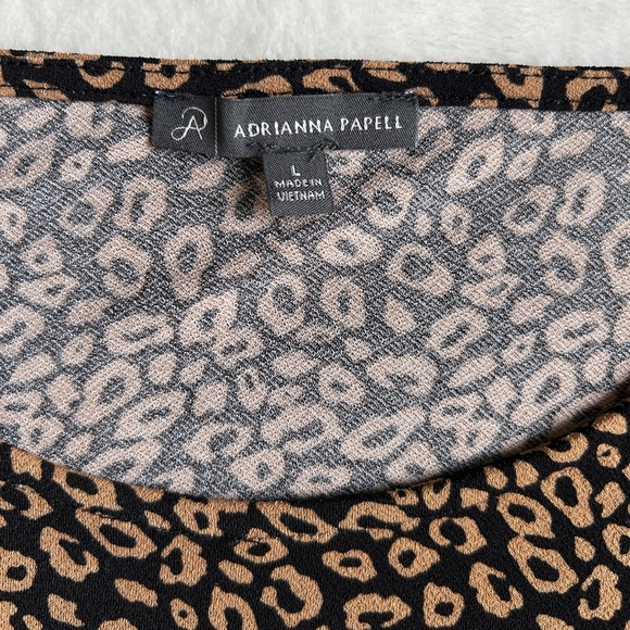 ADRIANNA PAPELL Animal Print Women’s‎ Blouse - Picture 9 of 11